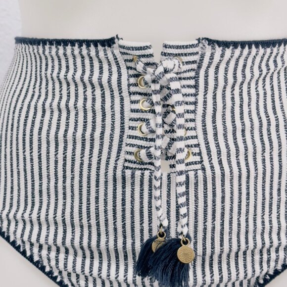 JESSICA SIMPSON Women's Swimsuit Multi Geometric Bikini Top Size L Bottom Size L - Picture 8 of 9